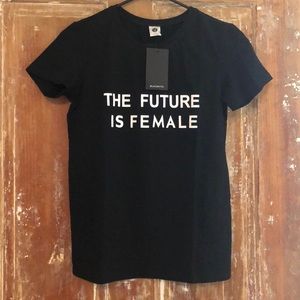 “The Future is Female” 💪🏼 cotton T-Shirt Sz S